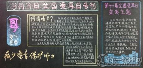 全国爱耳日宣传板报