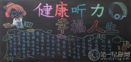 全国爱耳日宣传板报