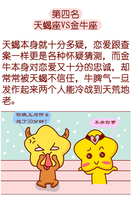 天蝎座VS金牛座