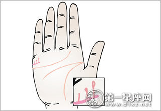 子女线尾端出现岛纹